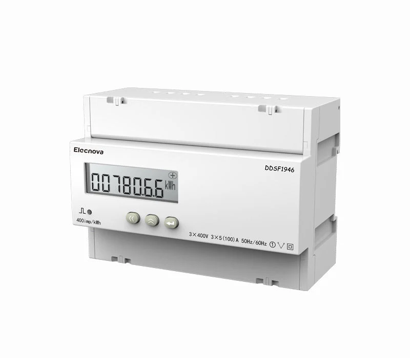 Ddsy1946A 90*90*68mm Class 0.5s DIN Rail Mounted Tariff AC Digital Single Phase Kwh Electric Energy Meter