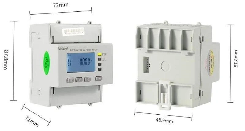 Dual Circuits DC Power Meter with Hall Sensor Splitter for EV Charger