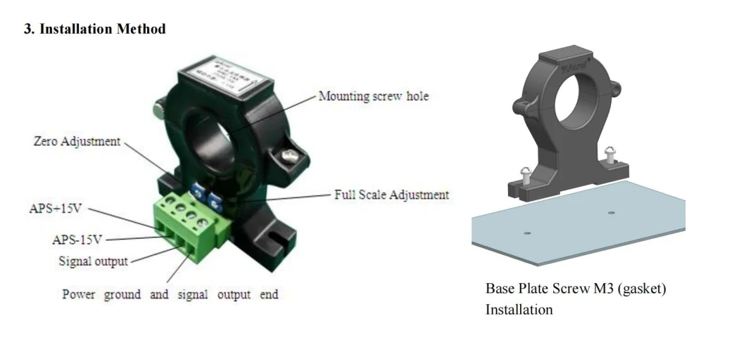 Hall Effect Current Sensor Transformer Split Core Current Sensor