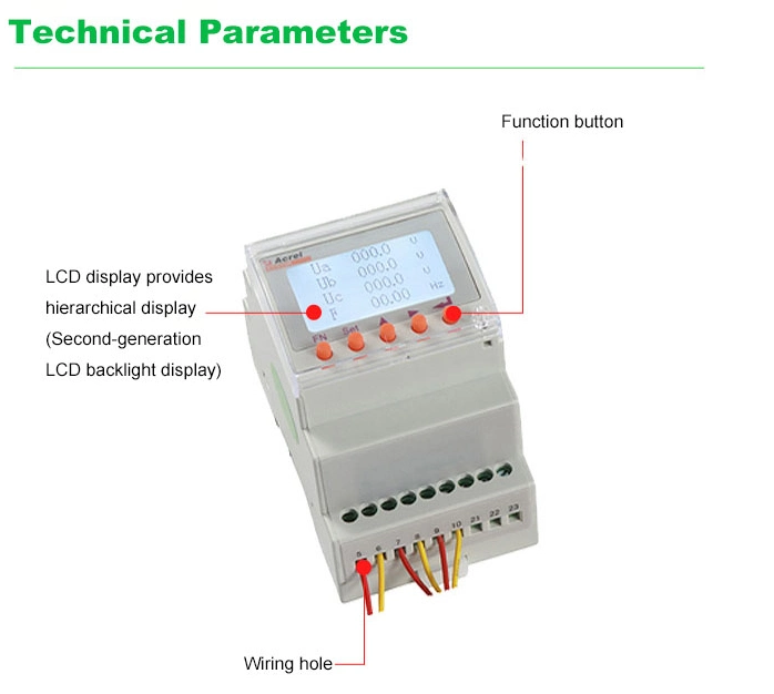 ACR10r-D10te4 Multi-Function Smart PV Solar Inverter Electric Energy Meters with Cts Connect