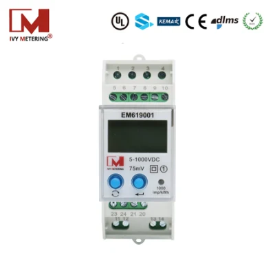 Monofásico RS485 Modbus PV en la red Medidor de energía solar CC inteligente bidireccional