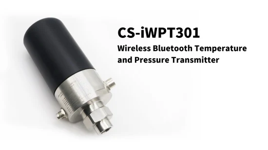  CS-Iwpt301 Sensor inalámbrico de temperatura y presión 1%F.  S Bluetooth 4.2 IP65 0~400kpa...100MPa 8~30VCC 3.6VCC