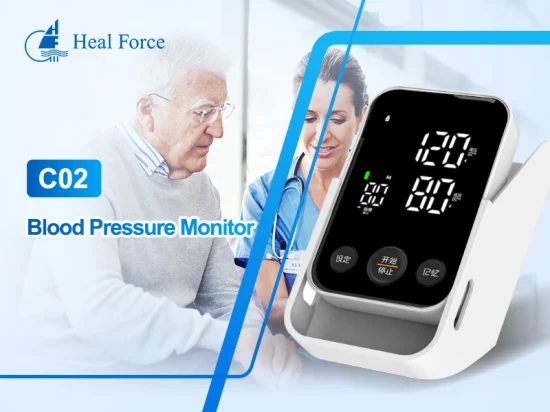 Más barato Aprobado por la CE Venta caliente Entrega rápida Hospital Inalámbrico Inteligente Bp Monitor electrónico de presión arterial en la parte superior del brazo Heal Force