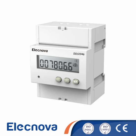 Ddsy1946A 90 * 90 * 68 mm Clase 0.5s Montado en riel DIN Tarifa AC Digital Monofásico Kwh Medidor de energía eléctrica