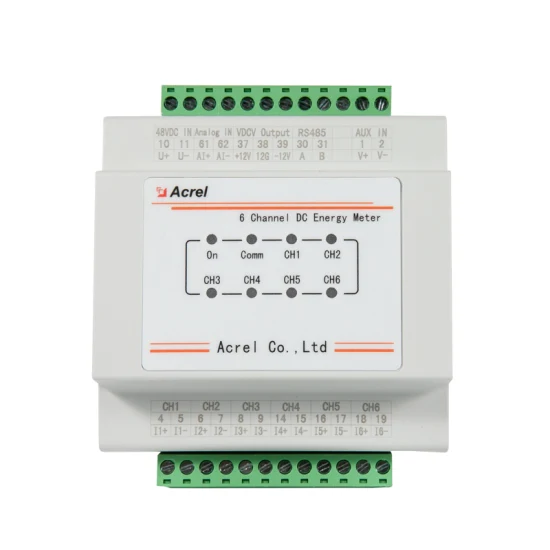 Aprobación IEC 5g Tower Base 6 Circuit DC Smart Energy Power Meter para China Telecom Amc16-Dett